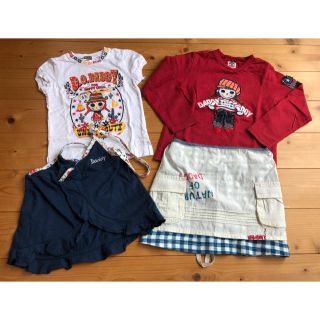 ダディオーダディー(daddy oh daddy)の☆値下げ！4枚まとめ売り　ダディオダディ100   子供服　女の子　まとめ売り(Tシャツ/カットソー)