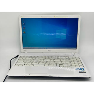 エヌイーシー(NEC)のWindows10 NEC エクストラホワイト ノートパソコン オフィス(ノートPC)