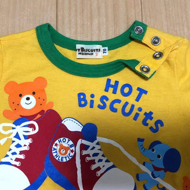 HOT BISCUITS(ホットビスケッツ)のミキハウス Tシャツ 70 キッズ/ベビー/マタニティのベビー服(~85cm)(Ｔシャツ)の商品写真