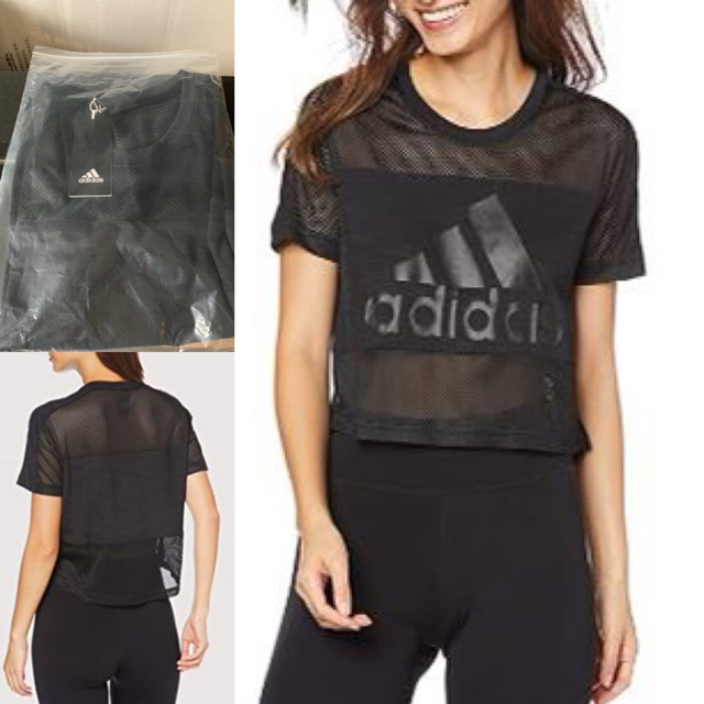 adidas(アディダス)のアディダス　メッシュレディース　Tシャツ   レディースのトップス(Tシャツ(半袖/袖なし))の商品写真