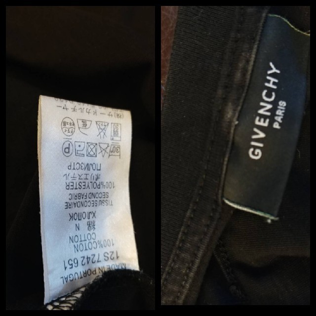 GIVENCHY(ジバンシィ)のGivenchy ジバンシー ロットワイラー　Tシャツ　S 犬　クリスタル　黒 レディースのトップス(Tシャツ(半袖/袖なし))の商品写真