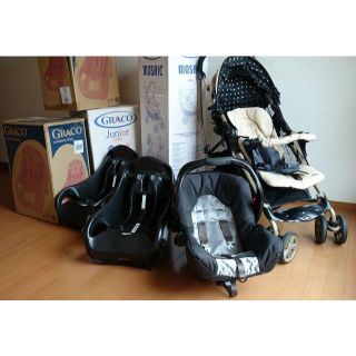 グレコ(Greco)の【中古珍品】≪4点セット≫　GRACO　トラベルシステム・ベビーカー(ベビーカー/バギー)