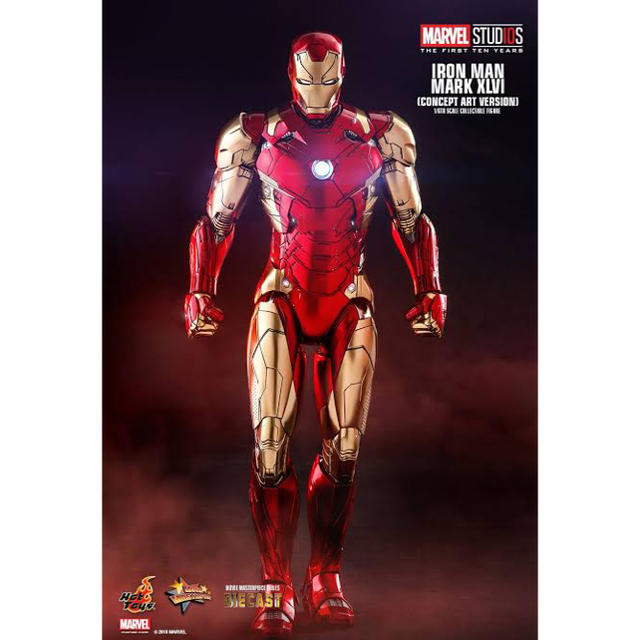 MARVEL(マーベル)のアイアンマン マーク46 コンセプトアート版 ホットトイズ マスターピース エンタメ/ホビーのフィギュア(アメコミ)の商品写真