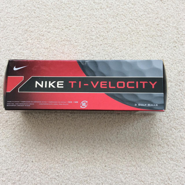 ナイキゴルフ/ゴルフボール3個入り/NIKE TI-VELOCITY