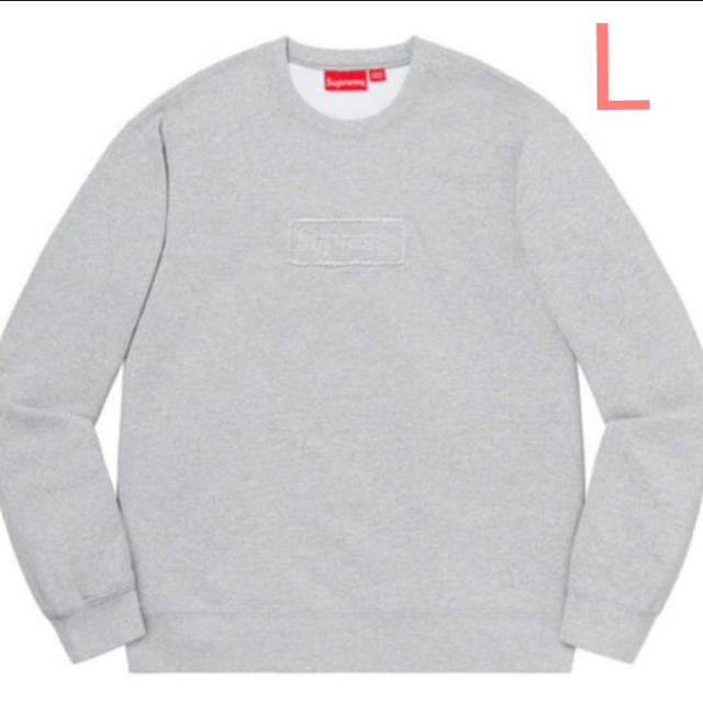 supreme cutout logo crewneck black L