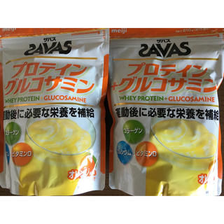 ザバス(SAVAS)のザバス プロテイン+グルコサミン オレンジ風味 2パック 約30食分(プロテイン)
