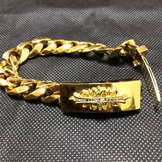 クロムハーツ(Chrome Hearts)の卵っち様専用CHROME HEARTS  フローラルクロス ID パヴェダイヤ(ブレスレット)