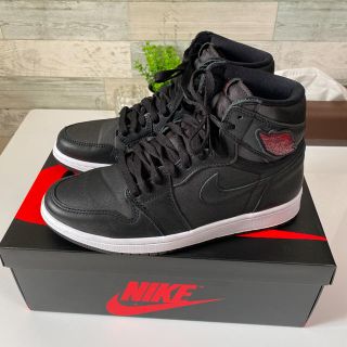 ナイキ(NIKE)の【NIKE】エアジョーダン１"satin black" 25cm(スニーカー)