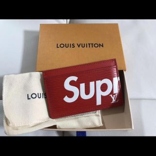 ルイヴィトン(LOUIS VUITTON)のellen様専用　Louis Vuitton×supreme カード card(名刺入れ/定期入れ)