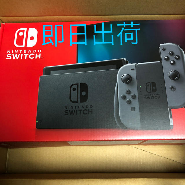 Nintendo Switch(ニンテンドースイッチ)の新型 Nintendo Switch ニンテンドースイッチ本体 グレー エンタメ/ホビーのゲームソフト/ゲーム機本体(家庭用ゲーム機本体)の商品写真