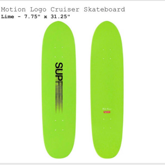 お得特価 Supreme - Motion Logo Cruiser Skateboardの通販 by Sushio's shop｜シュプリームならラクマ 総合1位