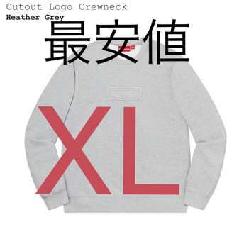 シュプリーム(Supreme)のXL supreme Cutout Logo Crewneck(スウェット)
