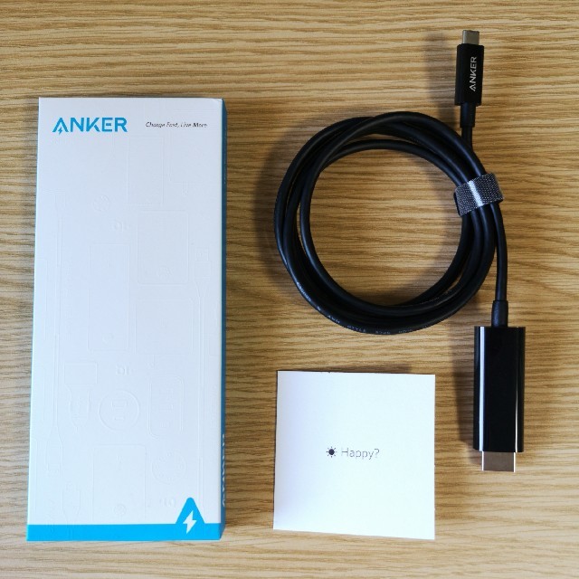 Anker USB-C to HDMI ケーブル スマホ/家電/カメラのテレビ/映像機器(映像用ケーブル)の商品写真