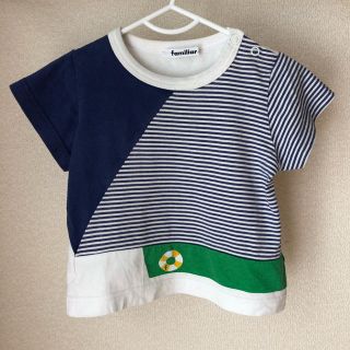 ファミリア(familiar)の[90]ファミリア コットン Tシャツ familiar キッズ(Tシャツ/カットソー)