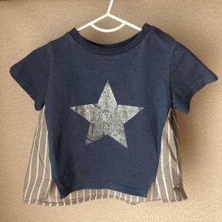 [90]プティマイン  コットン Tシャツ petit main キッズ(Tシャツ/カットソー)