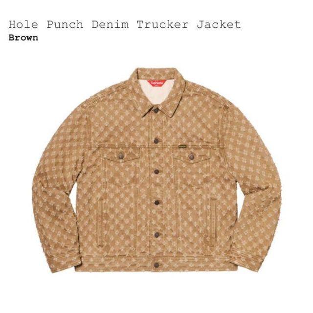 クーポン対象外】 Supreme - Hole Punch Denim Trucker Jacket【L】 G