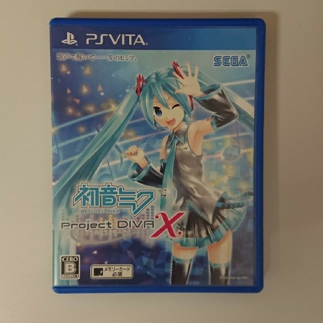 PlayStation Vita(プレイステーションヴィータ)の【値下げ】初音ミク -プロジェクト ディーヴァ-  Vita  3点セット エンタメ/ホビーのゲームソフト/ゲーム機本体(携帯用ゲームソフト)の商品写真