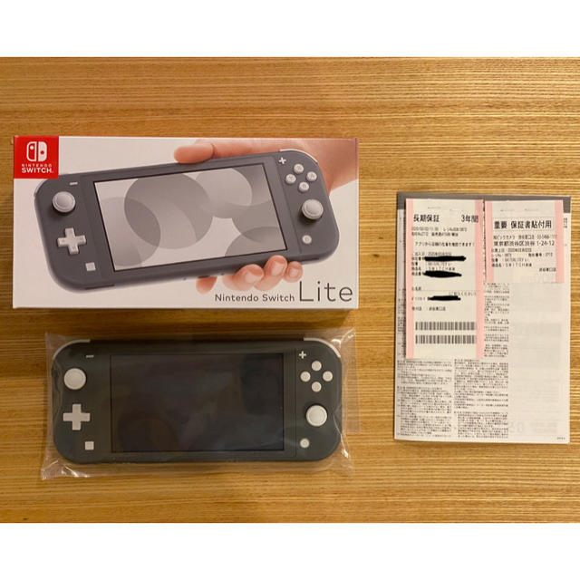 Switch Lite グレー 延長保証加入済 エンタメ/ホビー ゲームソフト