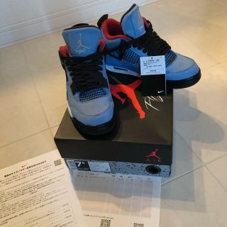 ナイキ(NIKE)のたく様NIKE AIR JORDAN 4 TRAVIS SCOTT 7.5 (スニーカー)