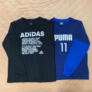 アディダス(adidas)のロングTシャツ　2枚セット　150㎝(Tシャツ/カットソー)