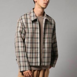 サンシー(SUNSEA)のAURALEE DOUBLE FACE CHECK ZIP BLOUSON 3(ブルゾン)