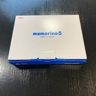 エーユー(au)の新品未使用品 au mamorino5 マモリーノ5 ブルー KYF40SLA(携帯電話本体)