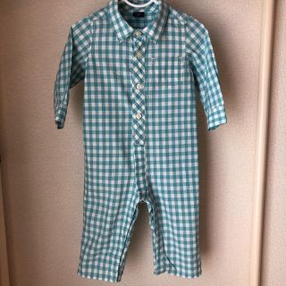 ベビーギャップ(babyGAP)の[80]美品 ギャップ ロンパース 長袖 チェックシャツ Gap  ベビー(ロンパース)