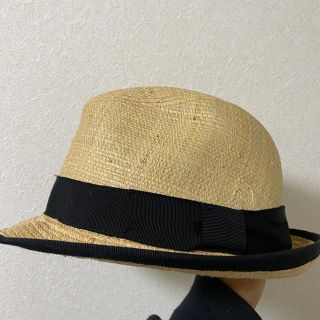 カシラ(CA4LA)の美品　ca4la カシラ  麦わら帽子　ストローハット(ハット)