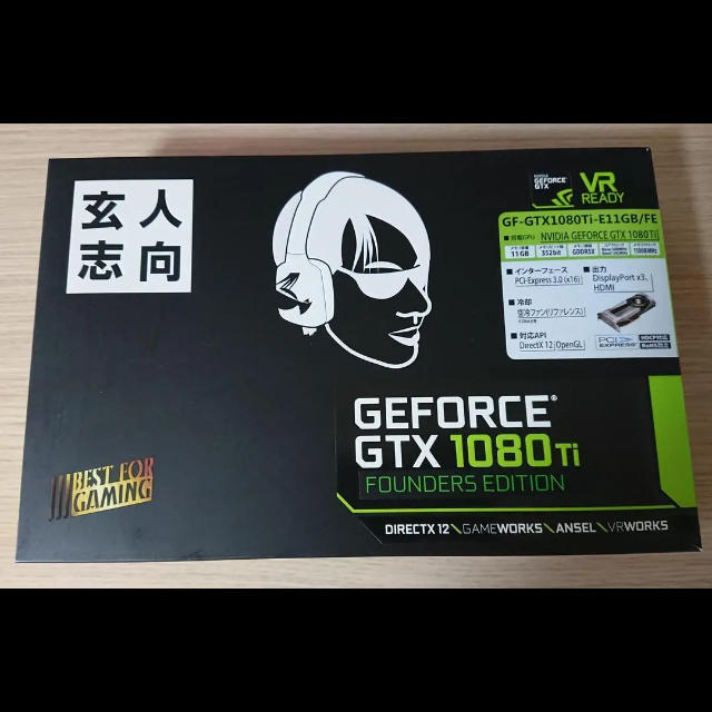PC/タブレットGeForce GTX1080Ti 11GB Founders Edition