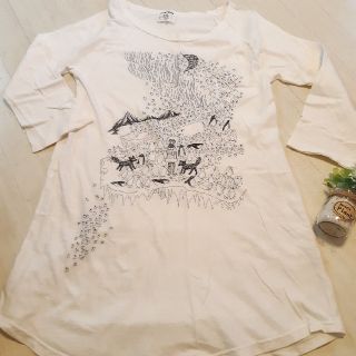 マーブル(marble)のmarble★Tシャツ　ロング　シャツ★刺繍★(チュニック)