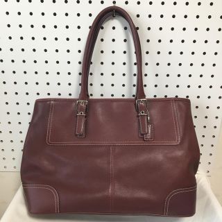 コーチ(COACH)のcoach コーチ　トートバッグ　5131  ボルドー　美品(トートバッグ)