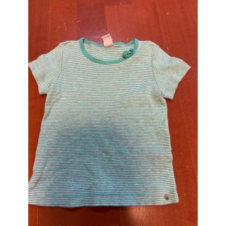 プチバトー(PETIT BATEAU)のプチバトー　Tシャツ　リボン　4ans/102cm  中古　女の子(Tシャツ/カットソー)