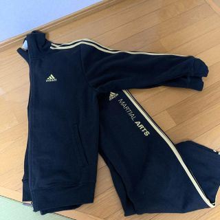 アディダス(adidas)のアディダス ブラック×ゴールド ジャージ上下セット(ジャージ)