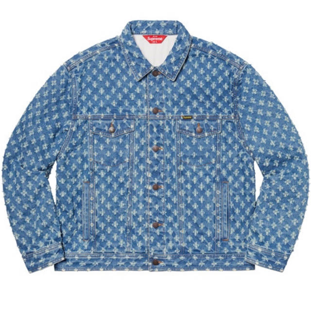 メンズsupreme hole punch denim trucker L