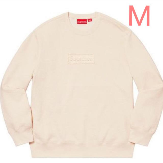 Supreme Cutout Logo Crewneck Natural M