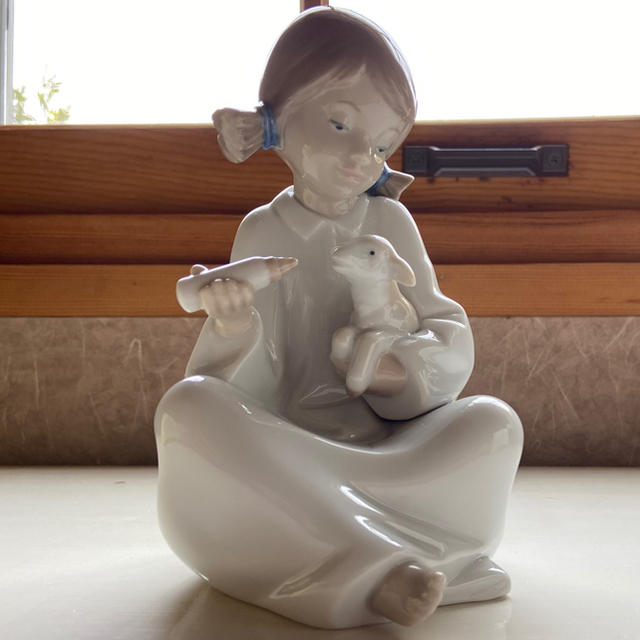 いっぱい飲んでね　Nao by Lladro リヤドロ ナオ手作り磁器