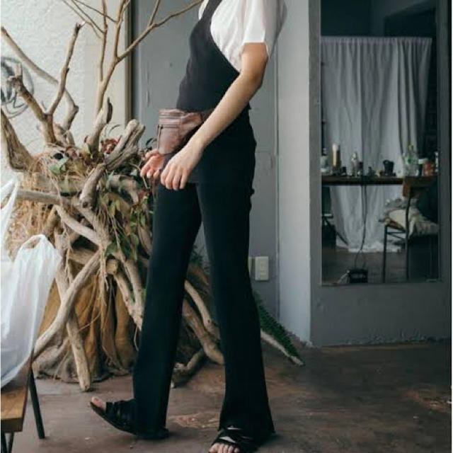 PERVERZE Rib Line Pants / Black リブパンパンツ