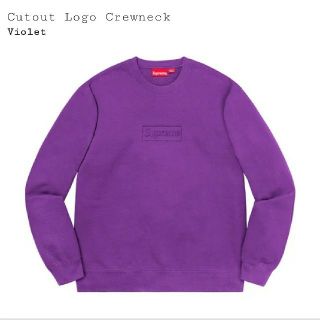 シュプリーム(Supreme)のSupreme Cutout Logo Crewneck Violet(スウェット)