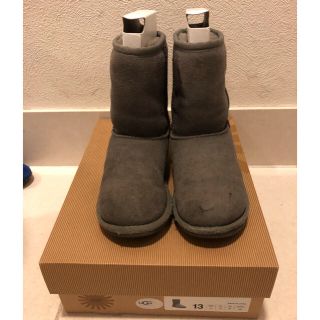 アグ(UGG)のUGGアグ　キッズ　グレー　18センチ(ブーツ)