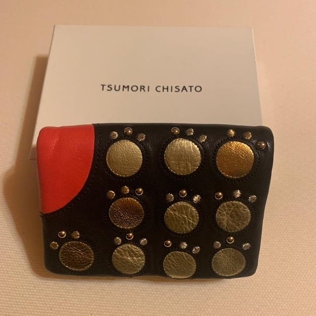 TSUMORI CHISATO(ツモリチサト)の足跡柄🐾二つ折り財布 レディースのファッション小物(財布)の商品写真