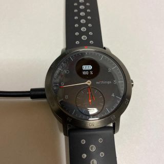 Withings Steel HR Sport スマートウォッチ 充電器付きの通販 by