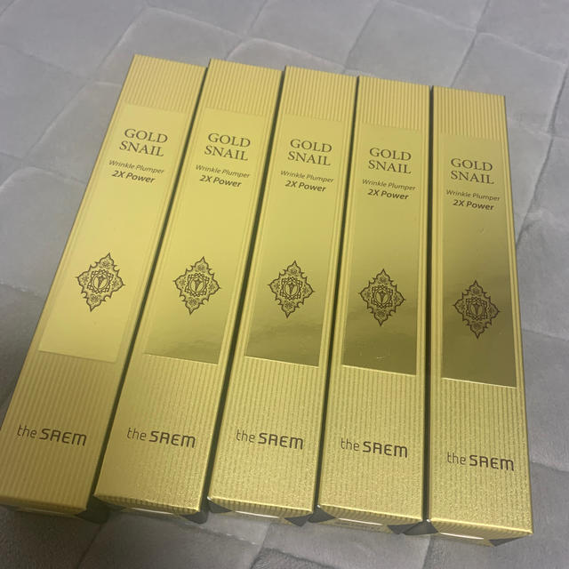 the saem(ザセム)のGOLD SNAIL Wrinkle Plumper 2X Power コスメ/美容のスキンケア/基礎化粧品(美容液)の商品写真