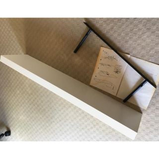 イケア(IKEA)の【★IKEA/イケア★】LACK ウォールシェルフ ホワイト　未使用 中古品(棚/ラック/タンス)