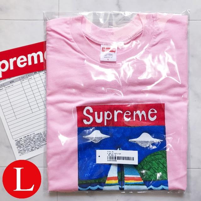 supreme Sailboat Tee Light Pink Sサイズ