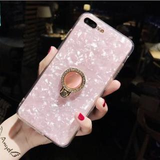アップル(Apple)の【ピンク】iPhoneケース 　シェル　貝殻(iPhoneケース)