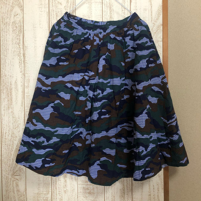 Khaju(カージュ)のKhaju カモフラ柄スカート レディースのスカート(ひざ丈スカート)の商品写真