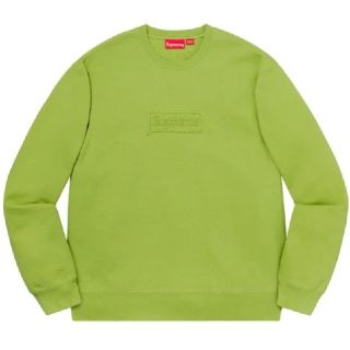 シュプリーム(Supreme)のsupreme ライム M lime Cutout Logo Crewneck(スウェット)