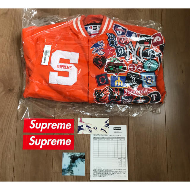 Supreme(シュプリーム)の【L】 Supreme New Era MLB Varsity Jacket メンズのジャケット/アウター(スタジャン)の商品写真