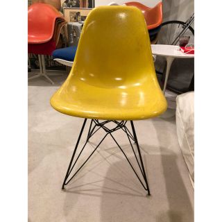 新品未使用希少！【HYS × MODERNICA / モダニカ】シェルチェア黄色イエロー