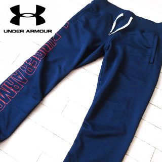 アンダーアーマー(UNDER ARMOUR)の美品 Sサイズ アンダーアーマー レディース スウェットパンツ ネイビー(その他)